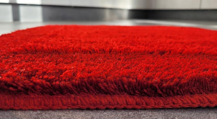 Spirella Simply Dark Red/Rot/Dunkelrot Badteppich Badematte Vorleger 55x65cm.