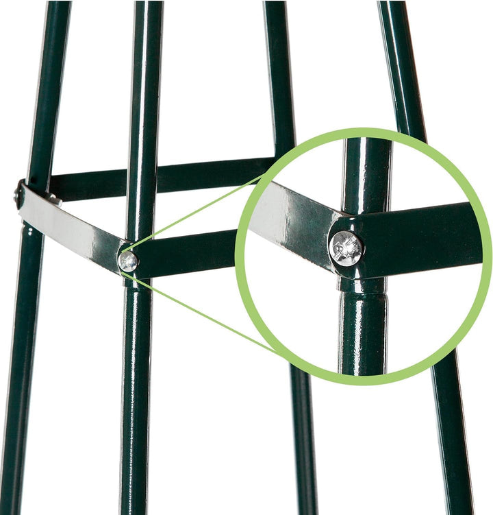anaterra® Rosenbogen - Set, 2 Stück, Freistehend, Stabil, Metall, Grün - Rankhilfe, Gartenbogen, Ran