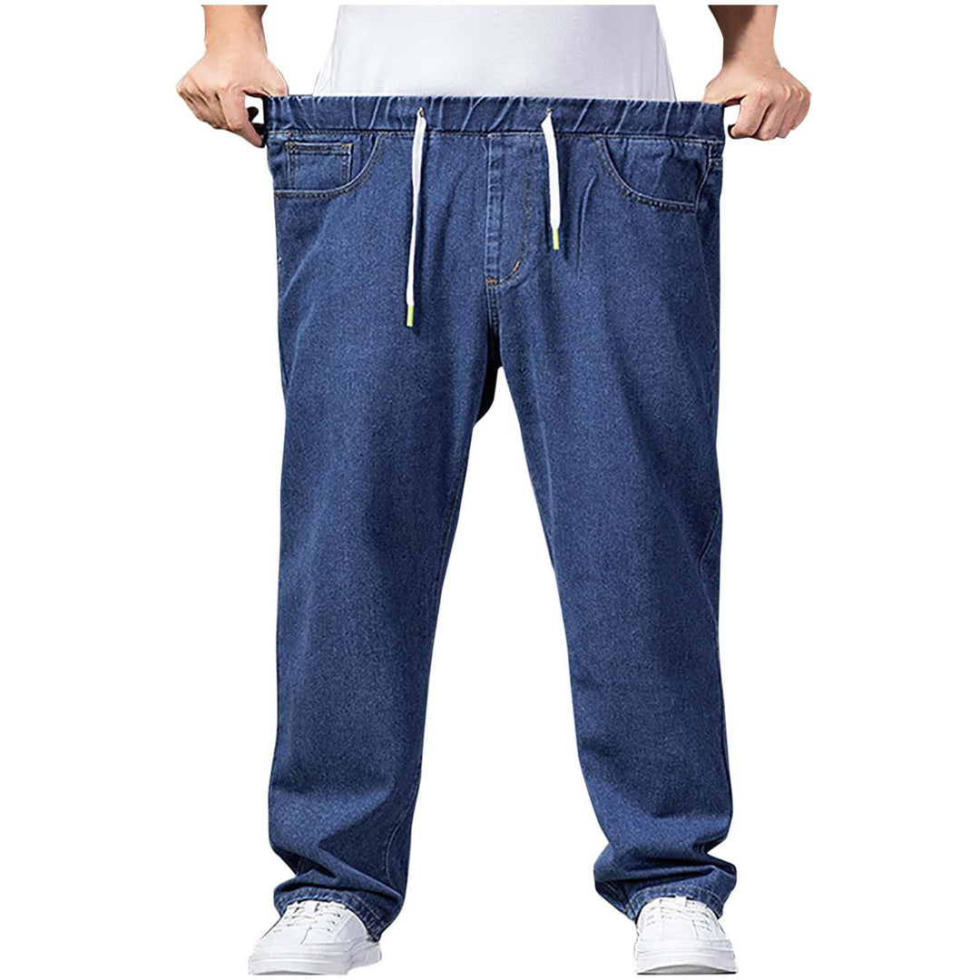 Generisch Jeanshose Herren Stretch Mit Gummizug, Jeanshosen Herren Grosse Grössen, Denimhose Elastis
