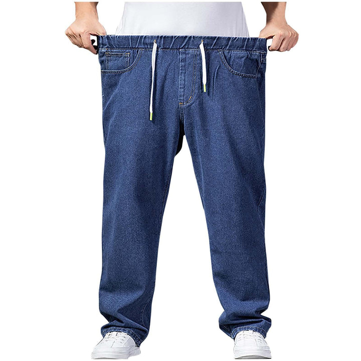 Generisch Jeanshose Herren Stretch Mit Gummizug, Jeanshosen Herren Grosse Grössen, Denimhose Elastis