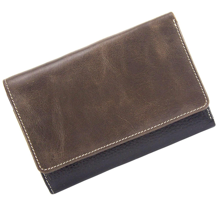 Sunsa Geldbörse. Damen grosse Geldbeutel. Leder Portemonnaie mit RFID Schutz. Brieftasche mit viele