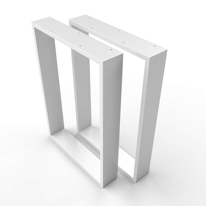 sossai® XXL Stahl Tischkufen TKK3 | Rahmenprofil: 100 mm x 20 mm | Breite 70 cm x Höhe 72 cm | Farbe