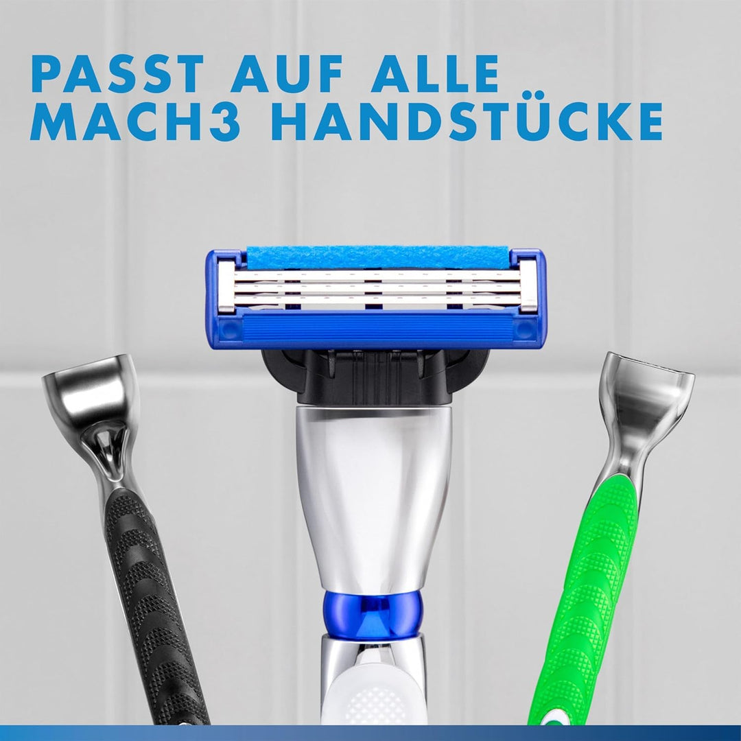 Gillette Mach3 Turbo Rasierklingen für Männer, 12 Original Gillette Ersatzklingen, Klingen für Herre