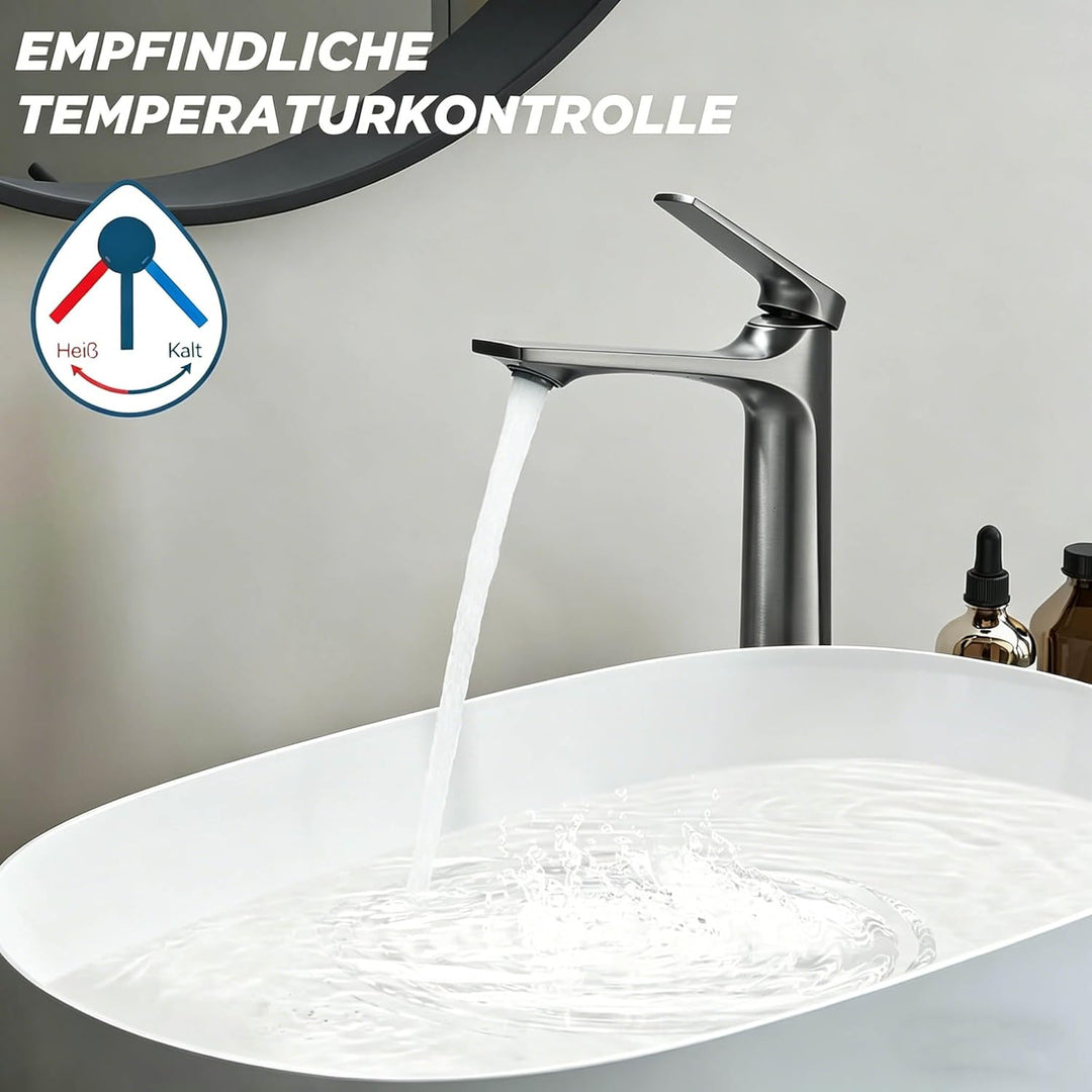 Waschtischarmatur, Wasserhahn Bad, Waschbecken Badarmatur, Einhand Mischbatterie modern – Armatur Ba
