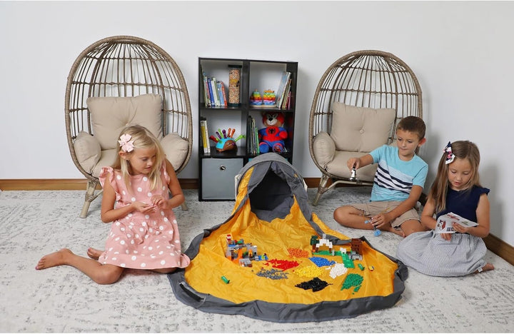 Creative QT – Slideaway-und Spielmatte für Kinder – Organizer-Aufbewahrungsbehälter für Spielzeug –