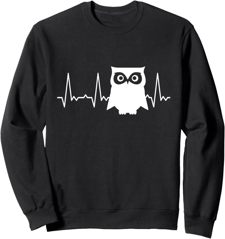 Herzschlag Eule Sweatshirt