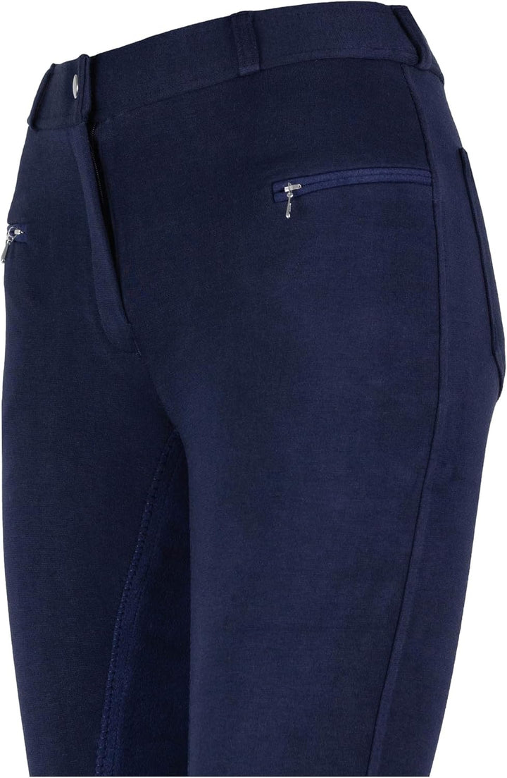 RL24 - Kinder Reithose Vollbesatz BASICLINE 110 Dunkelblau/Dunkelblau, 110 Dunkelblau/Dunkelblau