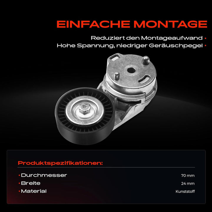 Frankberg Spannrolle Riemenspanner Keilrippenriemen für Wrangler III JK 3.8L Benzin 2007-2010 530328