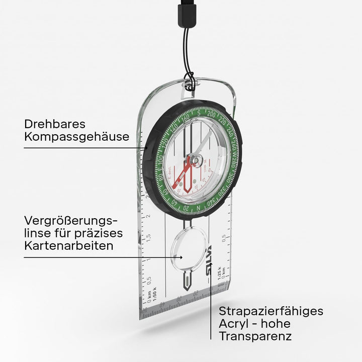 Silva Ranger Kompass Einheitsgrösse durchsichtig, Einheitsgrösse durchsichtig