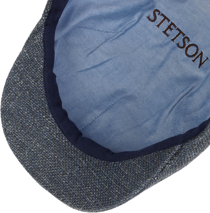 Stetson Texas Taleco Flatcap Herren - Made in The EU - Aus Schurwolle & Leinen - Gefüttert mit hohem