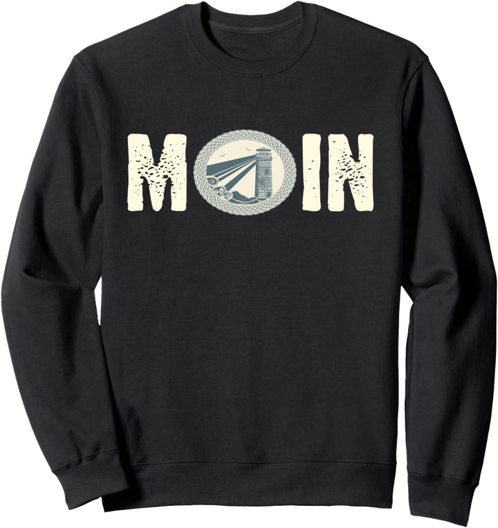 Moin Geschenk Norddeutscher Spruch Begrüssung Hamburger Sweatshirt