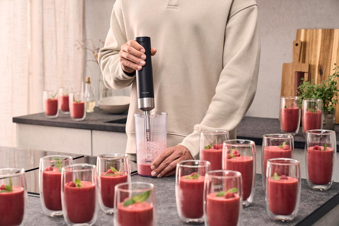 ZWILLING XTEND Kabelloser Stabmixer, Starterset mit Akku & Ladestation, BLDC-Motor, 110 Watt, inkl.