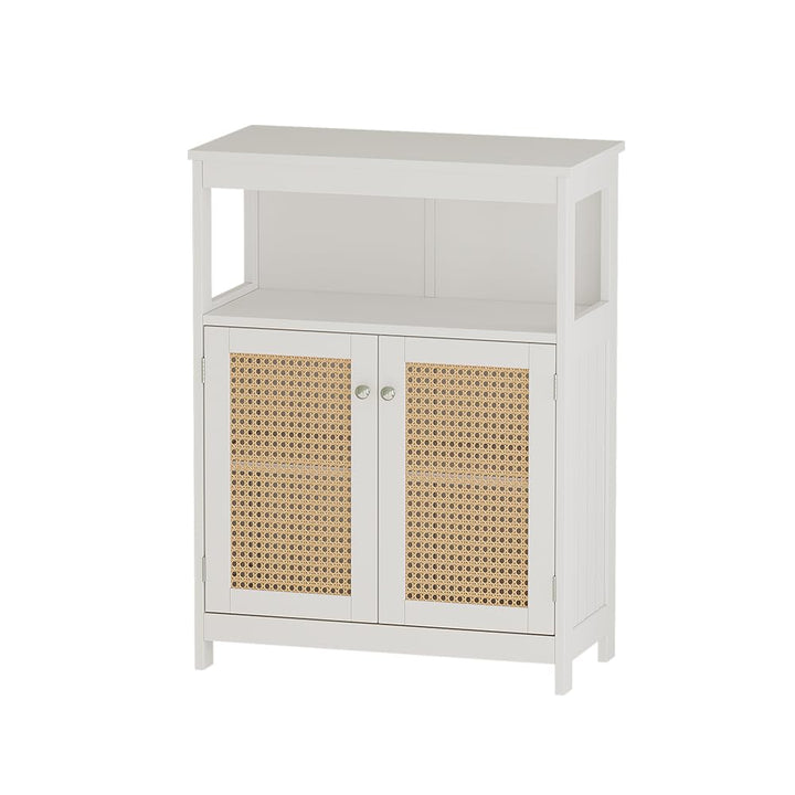 Vicco Midischrank Rosario, Weiss, 60 x 80 cm mit Türen und offenem Fach Sideboard, Sideboard