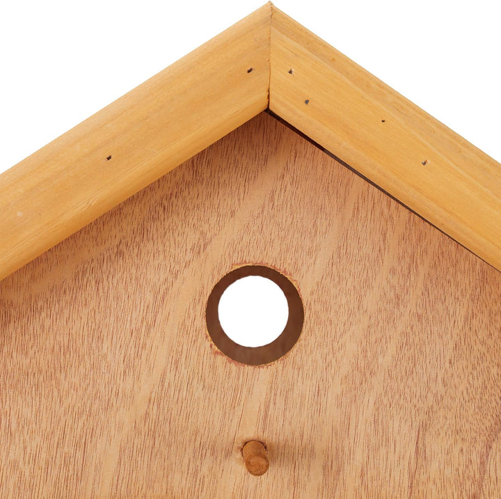 Relaxdays Vogelfutterhaus mit Ständer, gross, wetterfestes Dach, Garten, Holz Vogelhaus HBT 137 x 66