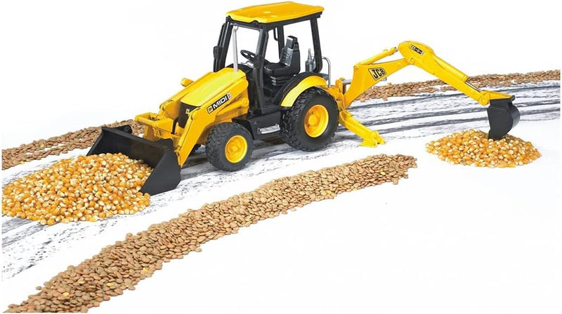 bruder 02427 - JCB MIDI CX Baggerlader - 1:16 Baustelle Baufahrzeug Löffelbagger Heckbagger Arbeiter