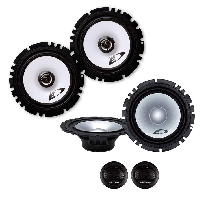 Mediadox Front/Heck 16,5cm/165mm Auto Lautsprecher/Boxen/Speaker Komplett-Set von Alpine kompatibel