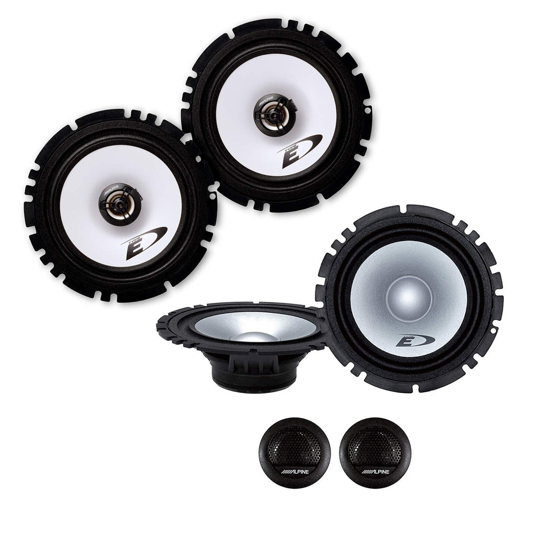 Mediadox Front/Heck 16,5cm/165mm Auto Lautsprecher/Boxen/Speaker Komplett-Set von Alpine kompatibel
