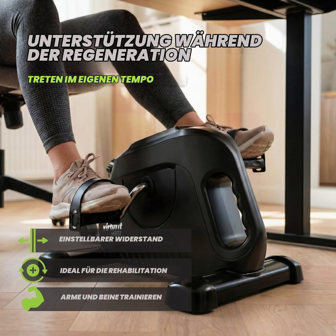 VirtuFit Sitzfahrrad Bewegungstrainer/Fahrradtrainer (Weiss v3)