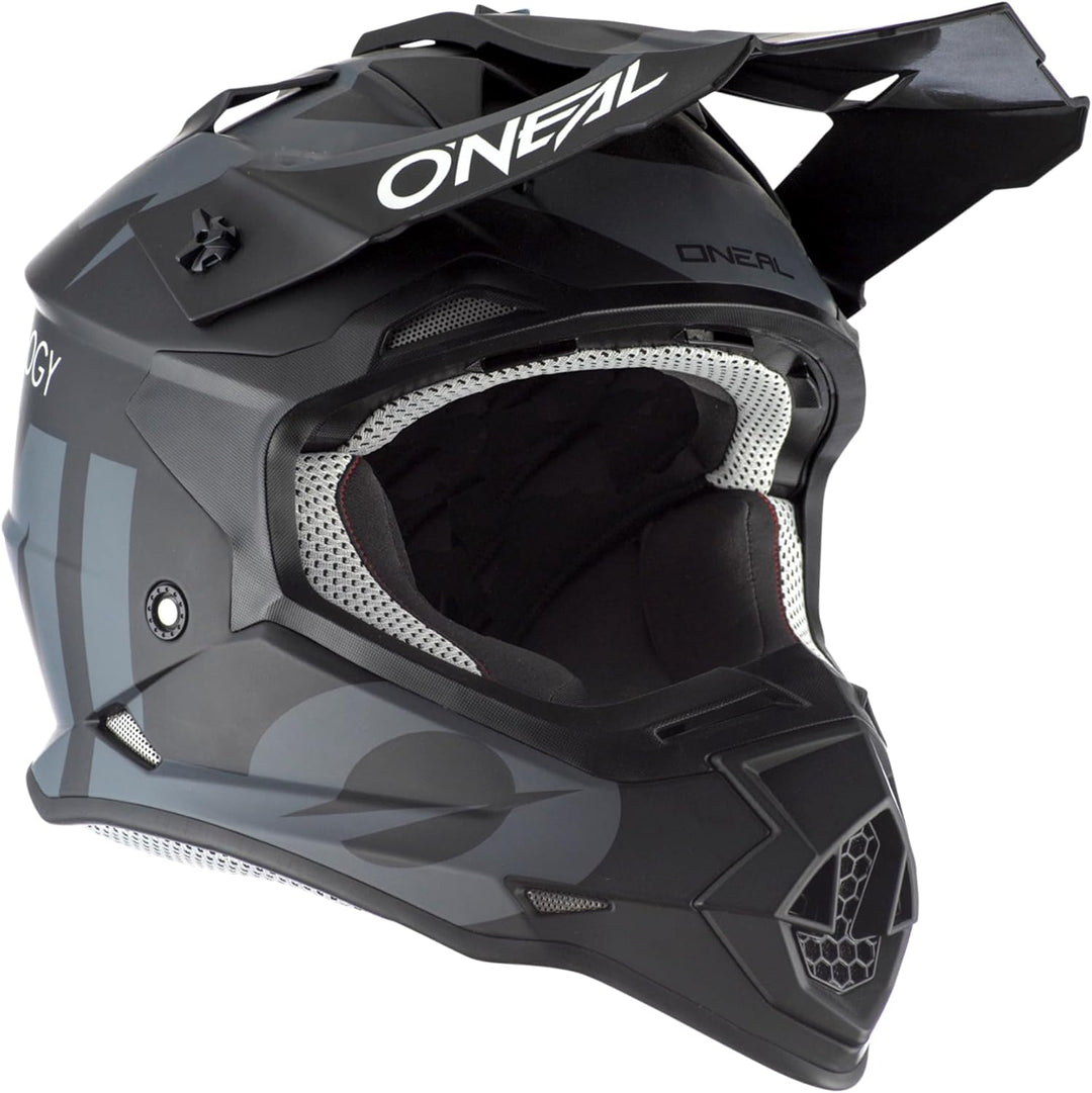 O'NEAL 2SRS Helm Slick Motocross Helm, MX Enduro Motorrad, Starke ABS-Schale, gepolstertes & waschba