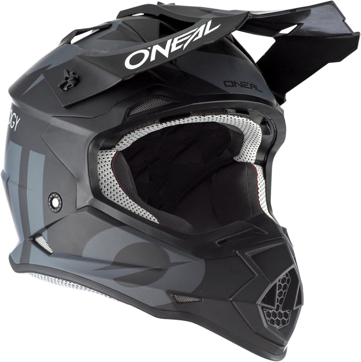 O'NEAL 2SRS Helm Slick Motocross Helm, MX Enduro Motorrad, Starke ABS-Schale, gepolstertes & waschba