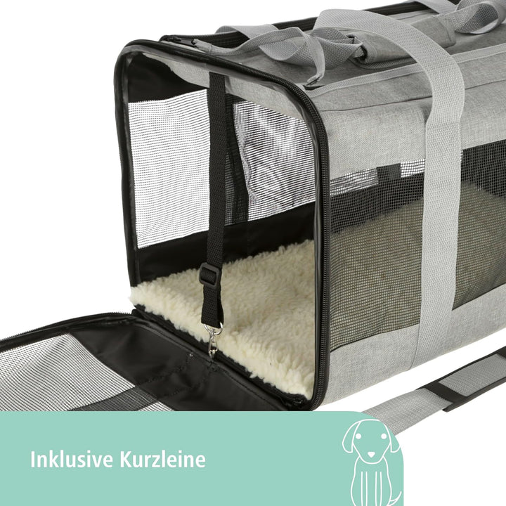 Kerbl Pet Tragetasche Casual, Transporttasche für Hunde/Katzen bis 9 kg, Mit Tragegriff und Schulter