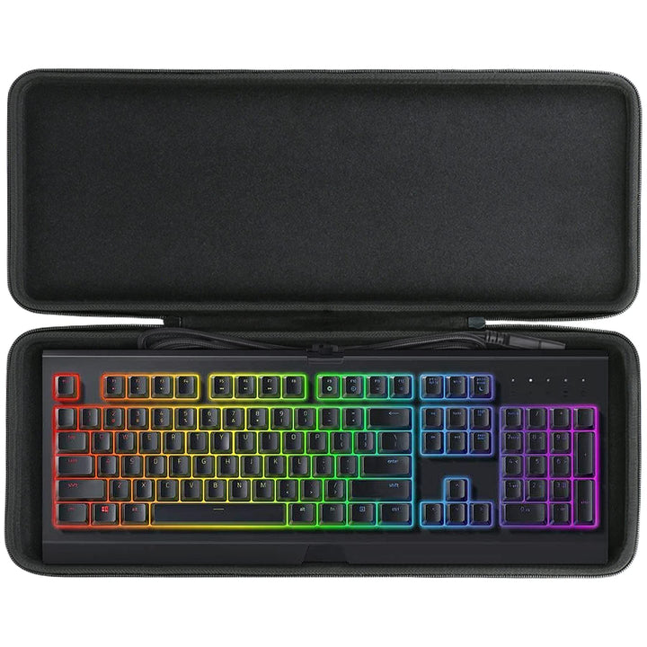 co2CREA Harte Tastatur reiseschutzhülle Etui Tasche für Razer cynosa V2 /Cynosa Chroma/BlackWidow V3