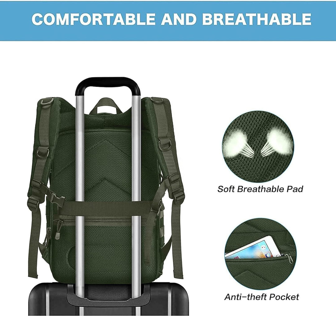 MOSISO Kamerarucksack, DSLR/SLR/Spiegellose Fotografie Taktisch Kamera Tasche Hülle Wandern im Freie