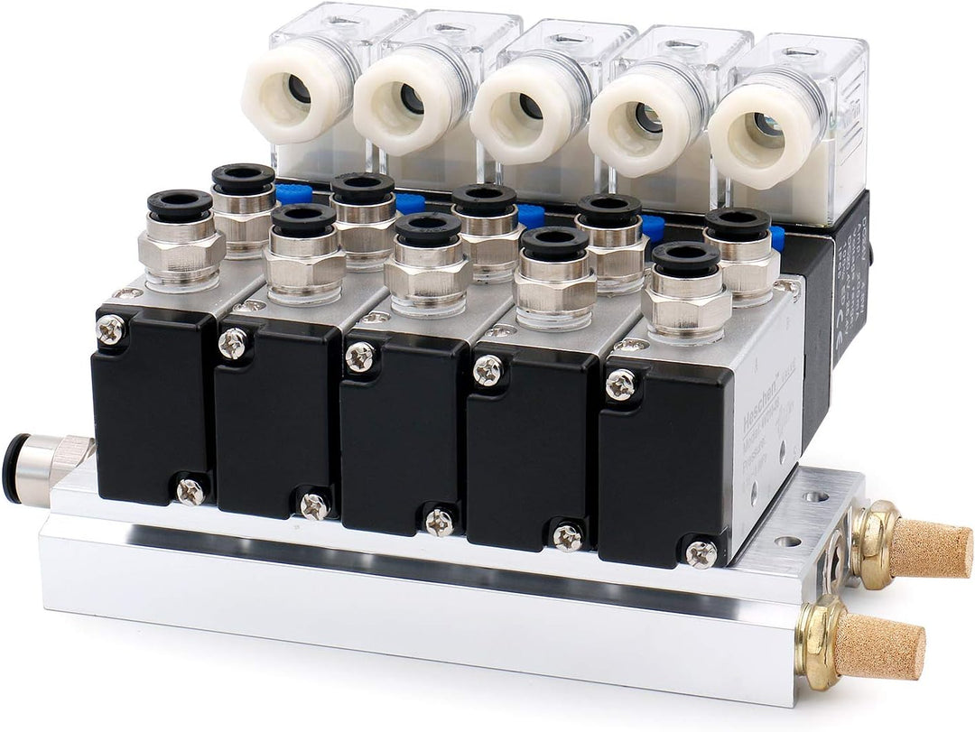 Heschen Elektrisches pneumatisches 5 Magnetventil, 4V210-08, DC24V, PT1/4, 5 Wege 2 Positionen, Krüm