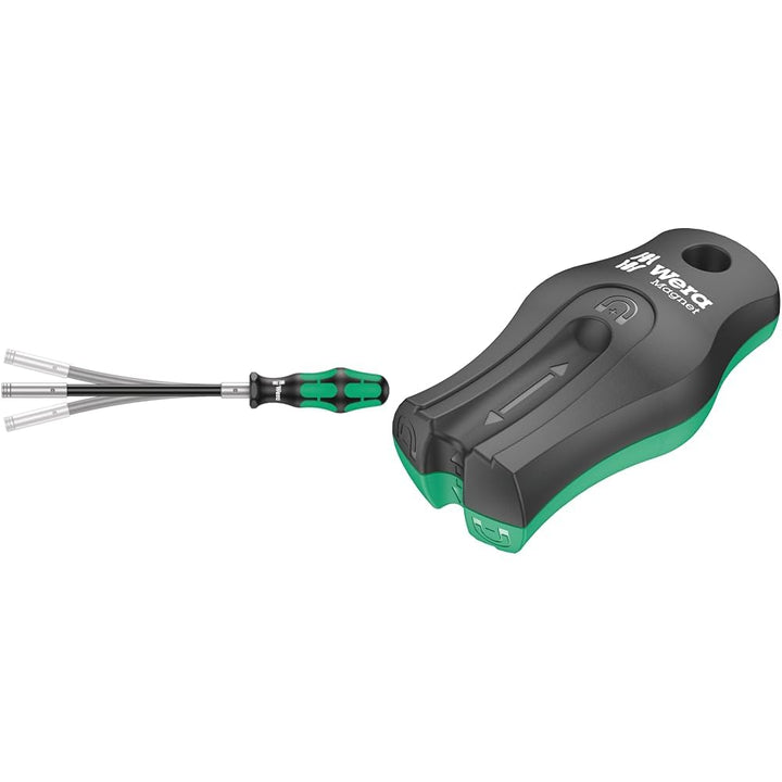 Wera 05028161001 393 S, Bit-Handhalter extra slim mit flexiblem Schaft, 1/4" x 173,5 mm & 0503340400