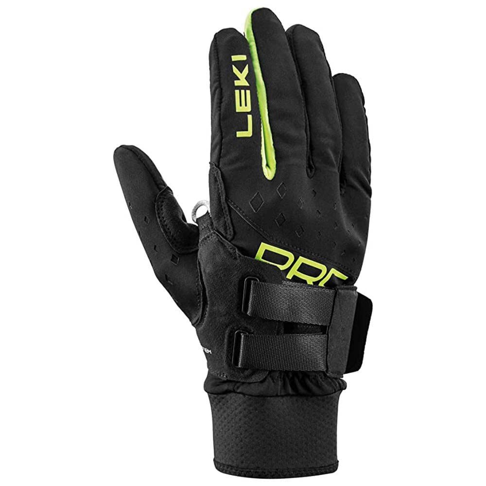 LEKI Damen PRC ThermoPlus Shark Handschuhe EU 9 black-neon yellow, EU 9 black-neon yellow