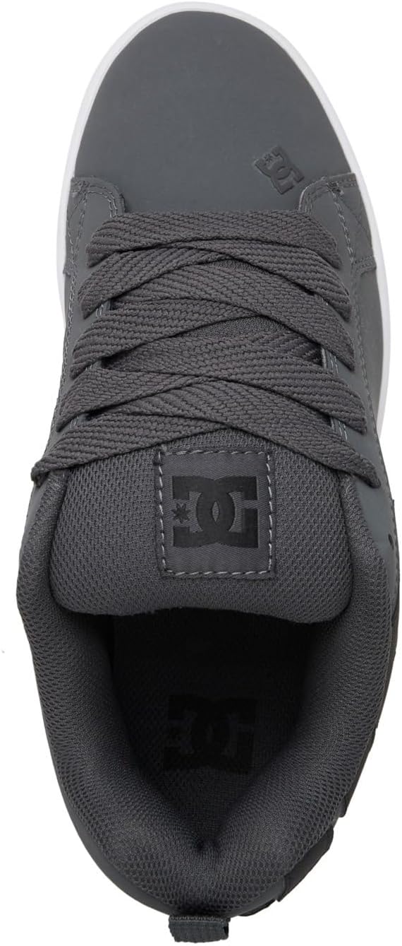 DC Shoes Herren Court Graffik Sneaker 38 EU Dk Grey Black White, 38 EU Dk Grey Black White