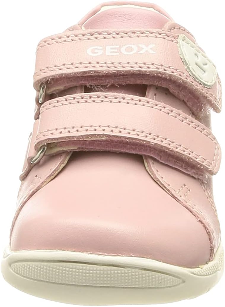 Geox Baby - Mädchen B Macchia GirlFirst Walker Shoe 18 EU Rose, 18 EU Rose