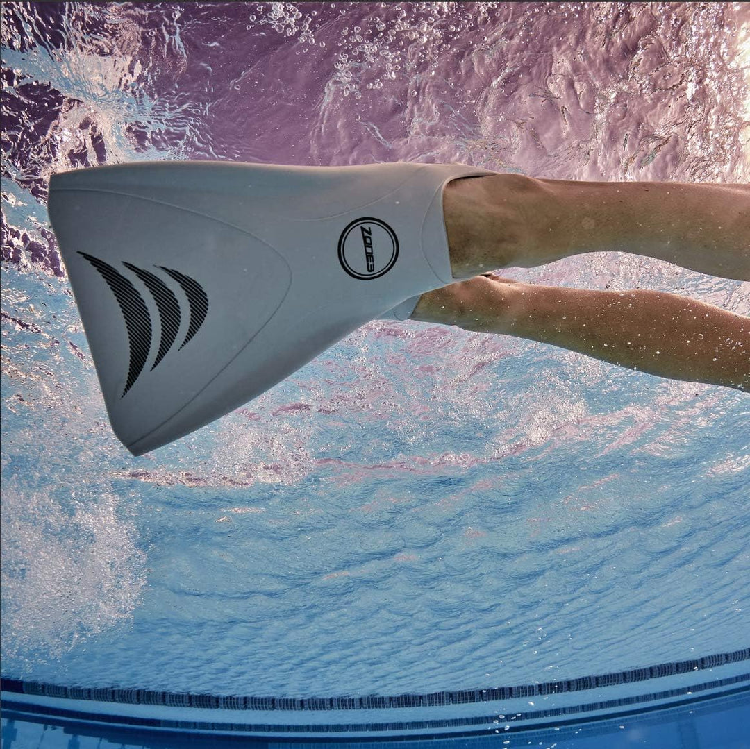 ZONE3 V-Flex Ergo Flossen X-Small (3.5-5 UK) silber, X-Small (3.5-5 UK) silber
