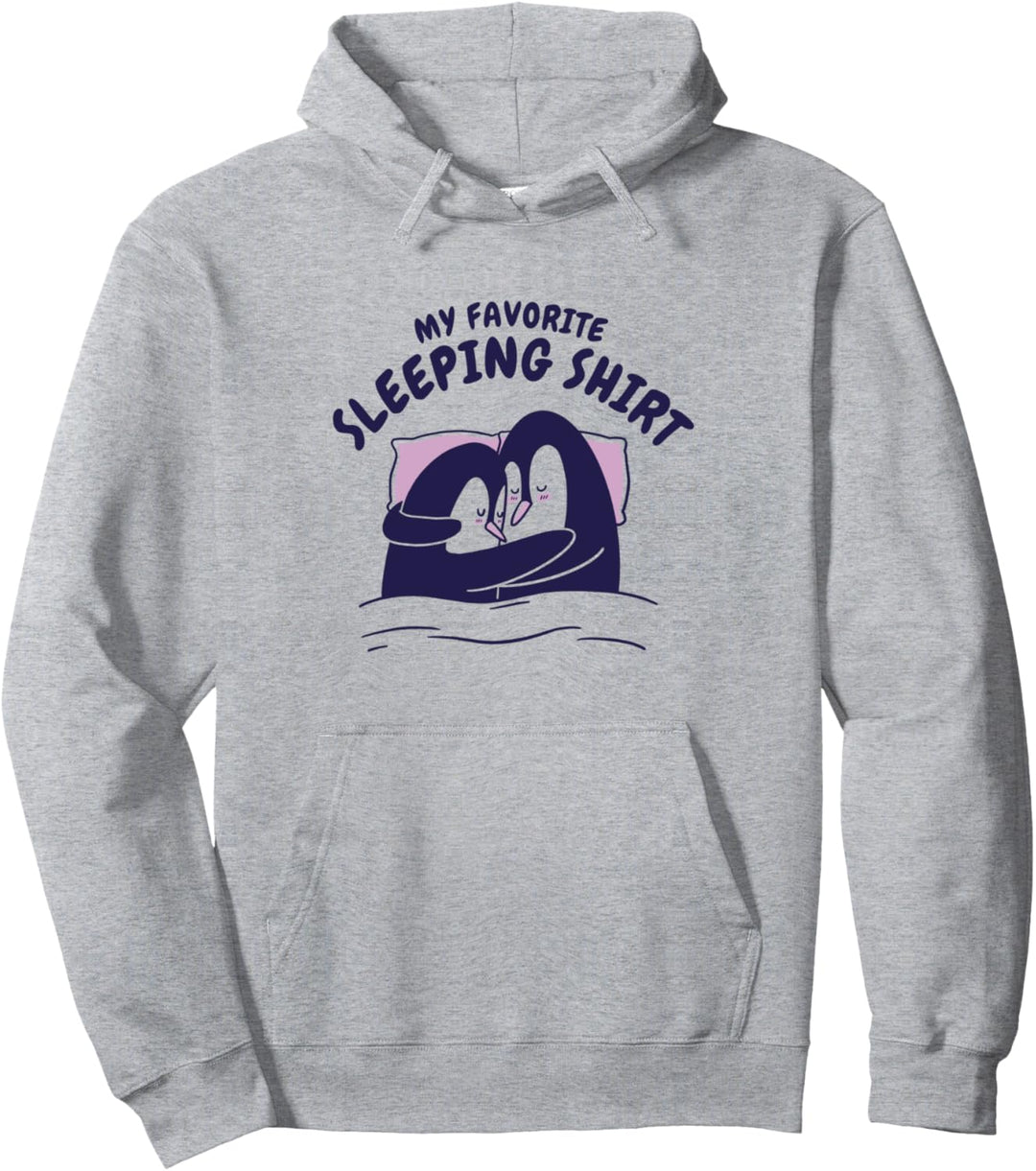Pinguin Schlafanzug Schlafoberteil Kuscheltier Pyjama Pullover Hoodie