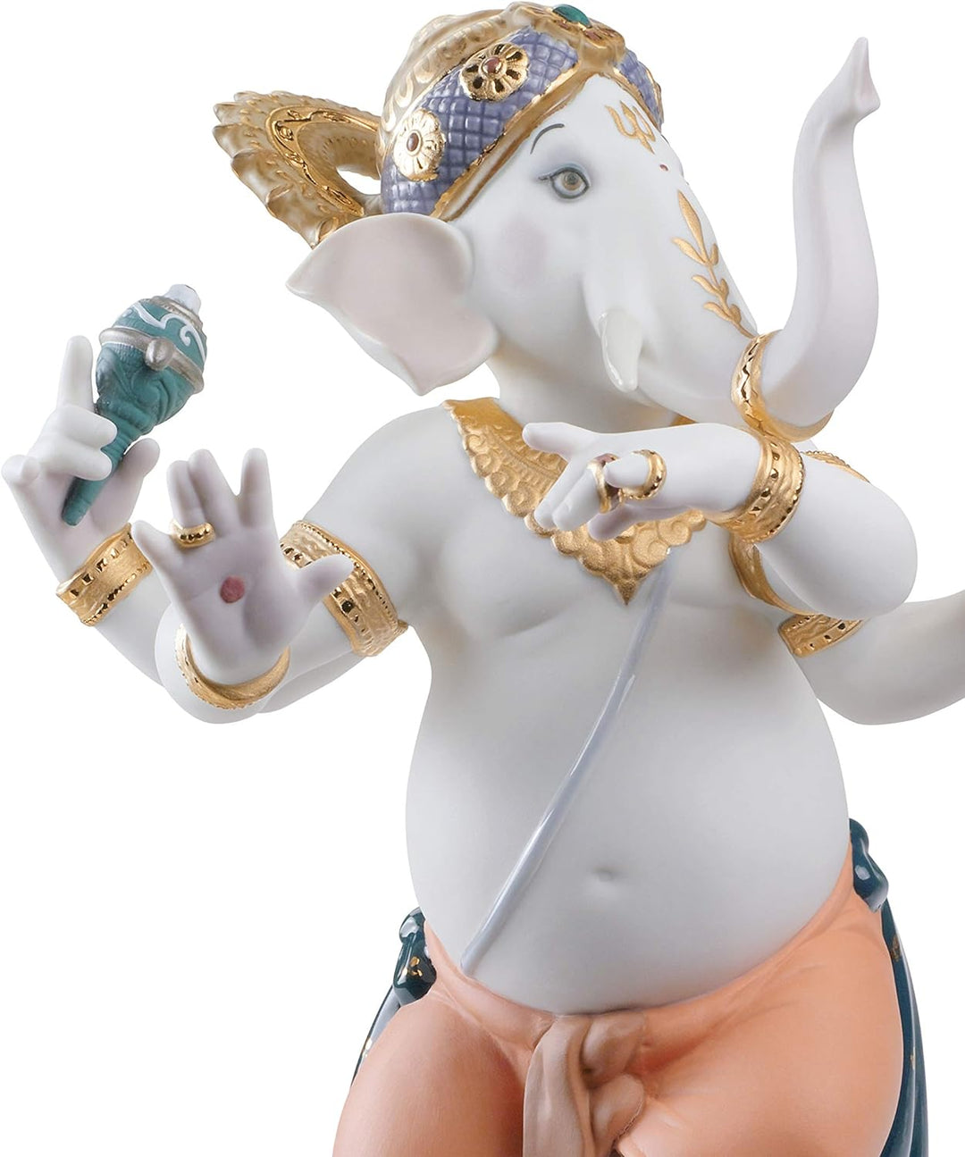 LLADRÓ Figur Tanzender Ganesha. Limitierte Auflage. Ganesha. Porzellan.