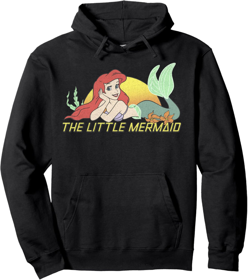 Disney The Little Mermaid Ariel Sunset Title Portrait Pullover Hoodie