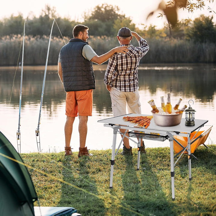 XMTECH Alu Campingtisch Klappbar Camping Tisch Camping Klapptisch Falttisch Picknicktisch Reisetisch