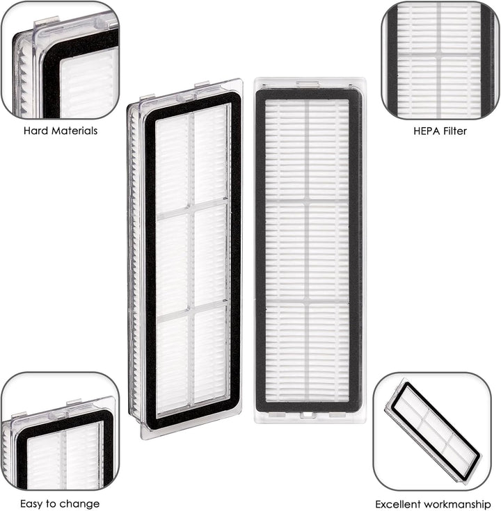 (12 Stück) HEPA Filter für Dreame L10s Ultra, L10s Pro, L10 Ultra, Z10 Pro, S10, S10 PRO, S10 PLUS,