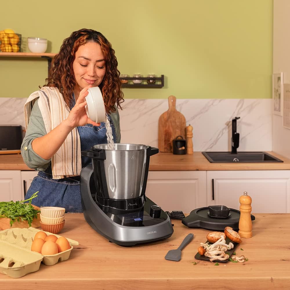 Cecotec Multifunktions-Küchenmaschine Mambo Touch mit Havanna-Krug, 1600 W, 37 Funktionen, TFT-Touch