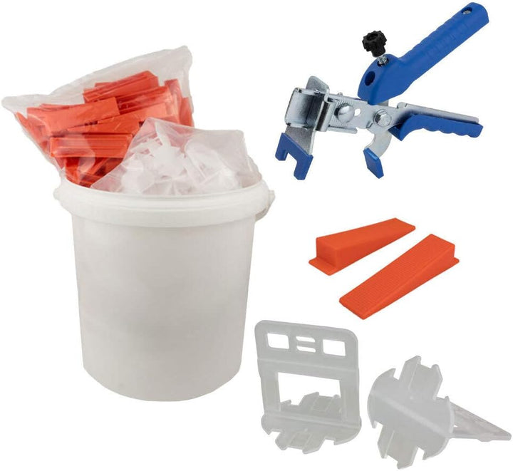 Nivelliersystem 0,5 mm Fugenbreite! Für eine Fliesenstärke von 3-12mm geeignet! Basis-Set 250L+250K+