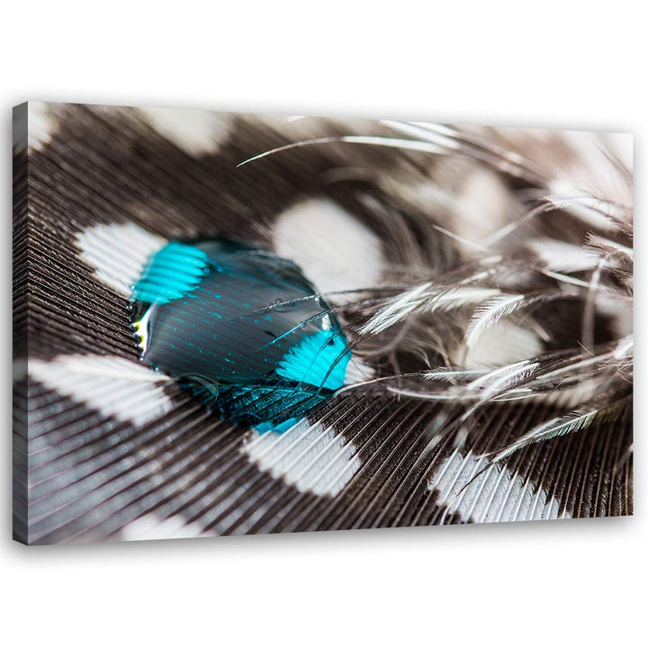 Feeby Wanddeko Wassertropfen Leinwandbild Kunstdruck abstrakt Braun 100x70 cm M14229 100x70 cm, M142