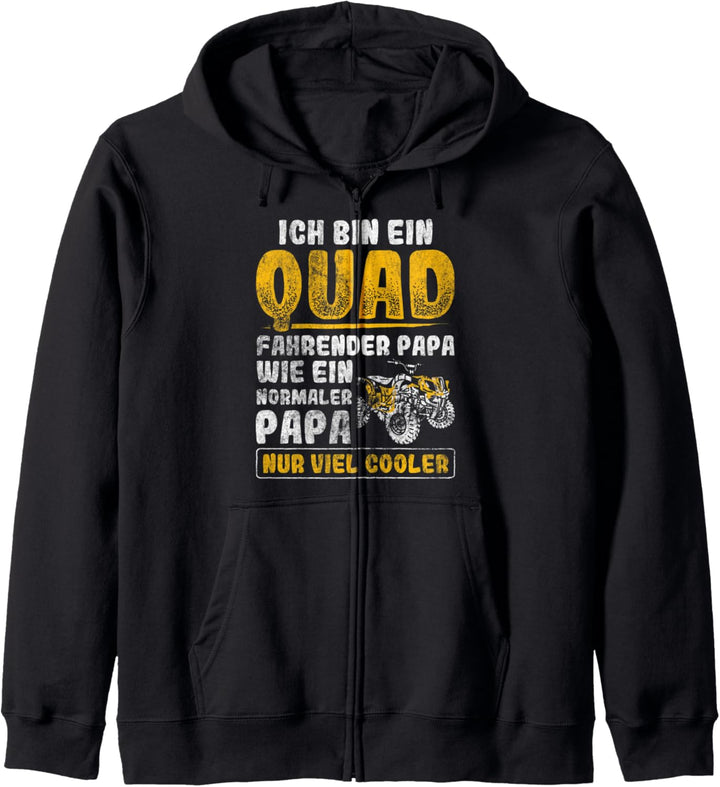 Quad Fahrender Papa Viel Cooler ATV Vater Quad Kapuzenjacke