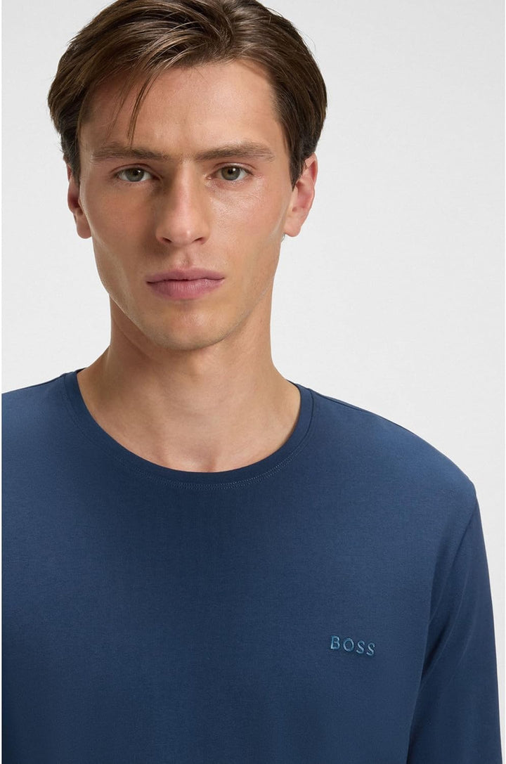 BOSS Herren Mix&Match Ls-Shirt R 10259900 Loungew_Longsleeve XS Open Blue, XS Open Blue
