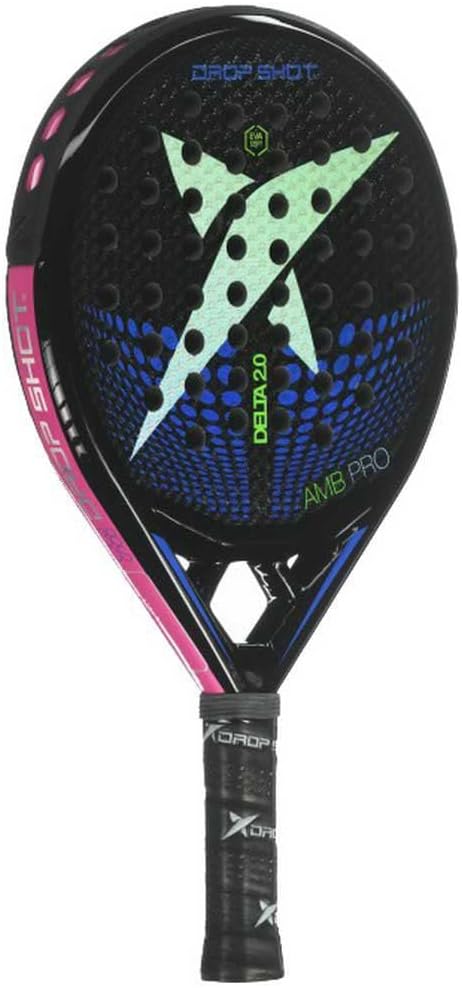 DROP SHOT Padel-Shovel Delta 2.0 2022. Kern: Eva Soft. Rahmen: 100% Kohlenstoff. Gesichter: Kohlenst