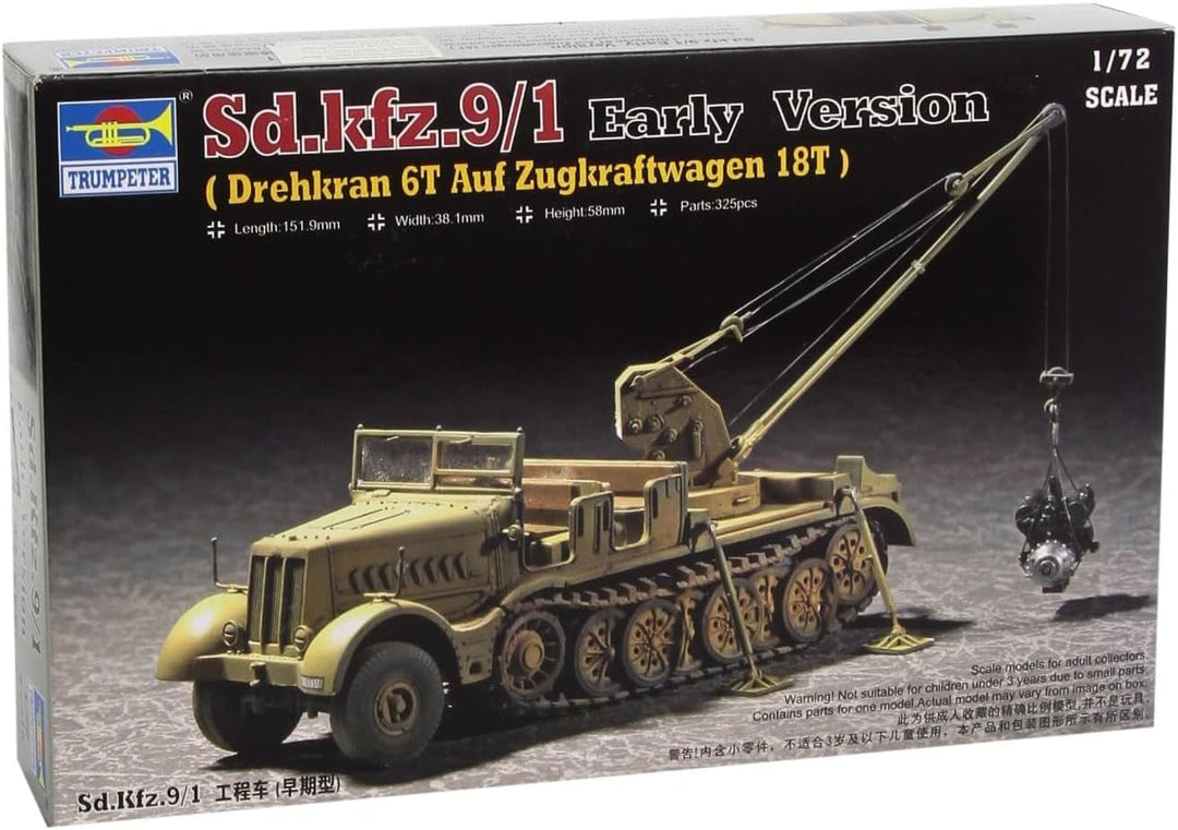 Trumpeter 07253 Modellbausatz Drehkran SDKFZ 9/1
