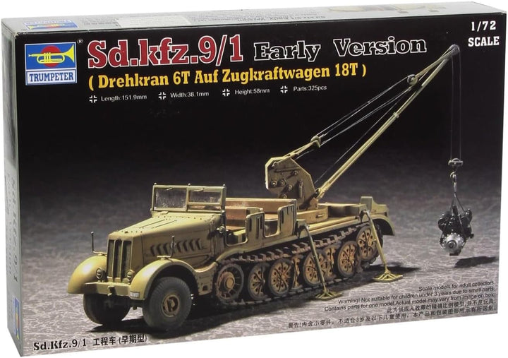 Trumpeter 07253 Modellbausatz Drehkran SDKFZ 9/1