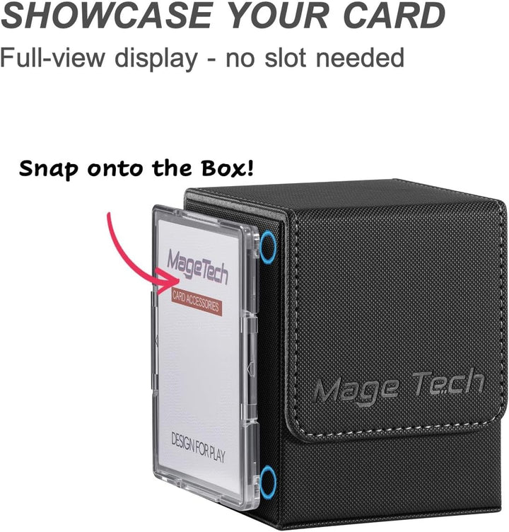 Mage Tech Adventurer [Hero] Modulare Deckbox - passt für 99 doppelt gesleevte Karten - Avatar-Halter