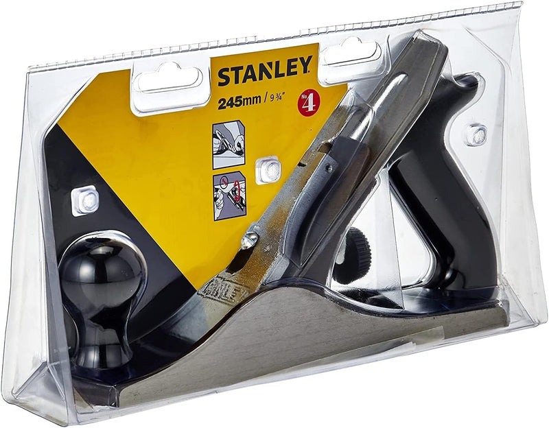 Stanley Handyman Putzhobel (250 mm Eisenlänge, glatte Sohle, geschliffene Seiten, Maulbreite Verände