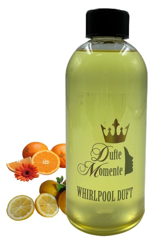 Dufte Momente | Whirlpool Duft 500ml | Orange - Citrus | mit naturreinen und natürlichen ätherischen