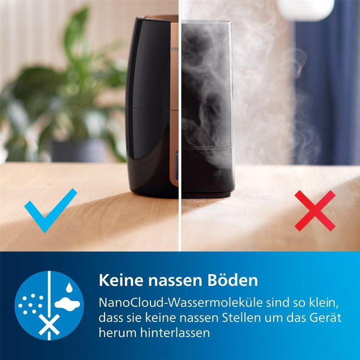 Philips Luftbefeuchter 2000 Serie HU2718/10 - Natürliche und hygienische Luftbefeuchtung durch nano-